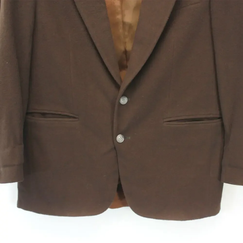 Christian Aujard Vtg Wool Blend Blazer Jacket Pocket Lining Classic Size 42R